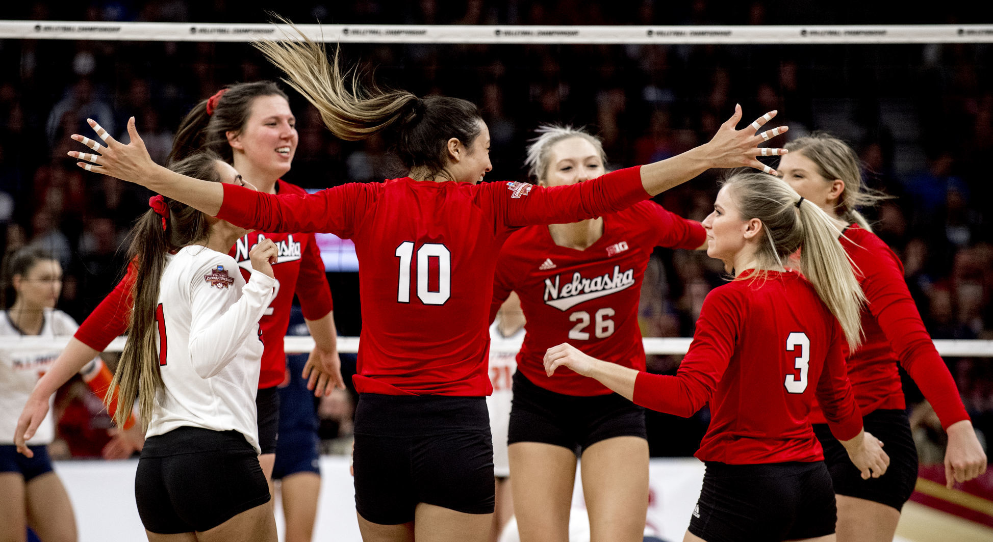 Nebraska volleyball vs. Illinois, 12.13